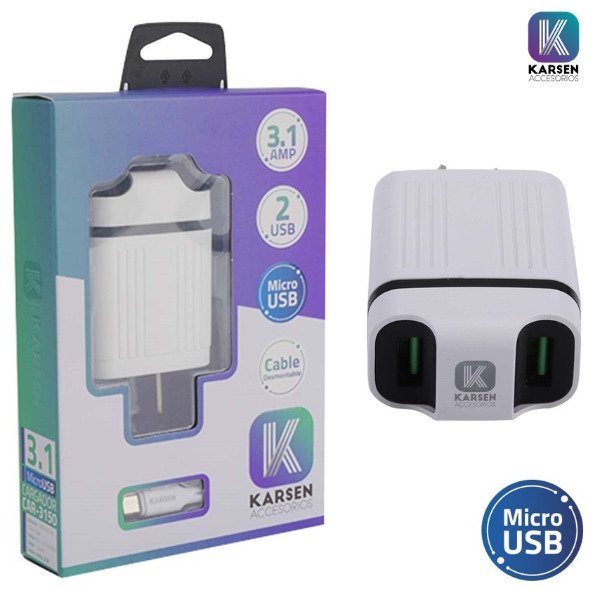 Producto - Cargador micro USB Karsen CAR-3150 - 0