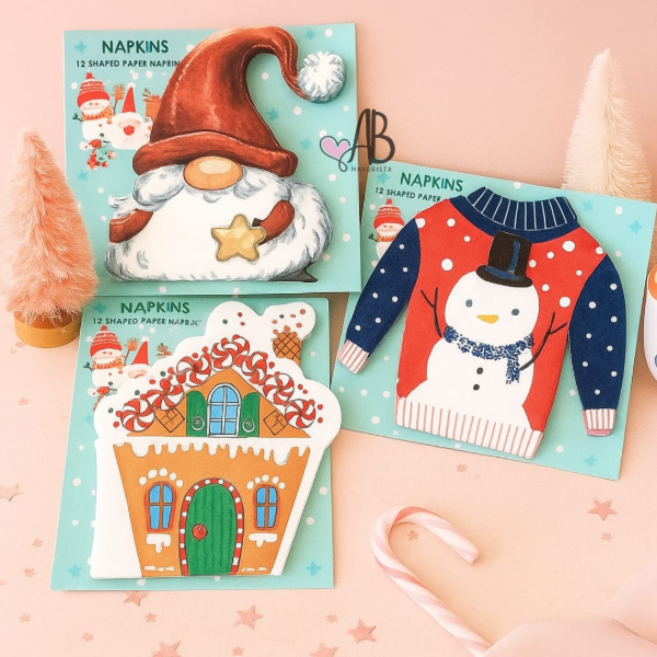 Producto - SERVILLETAS NAVIDAD CASITA JENGIBRE