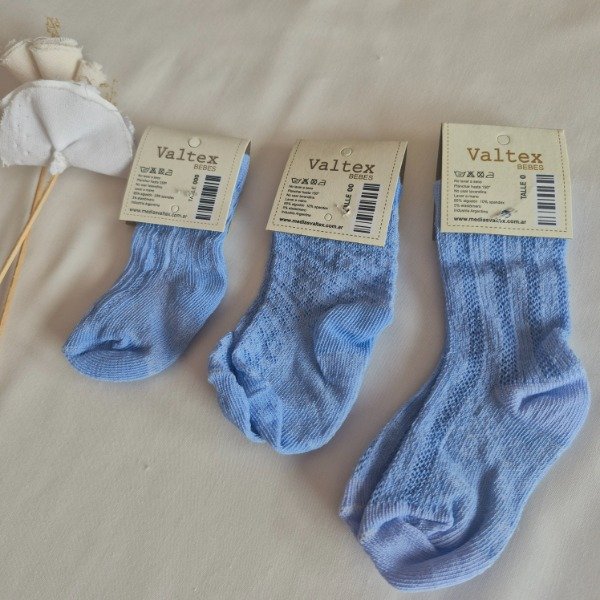 Producto - Medias con texturita azul