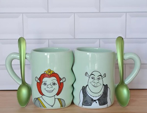 Producto - Set tu y yo +cucharas verde shrek