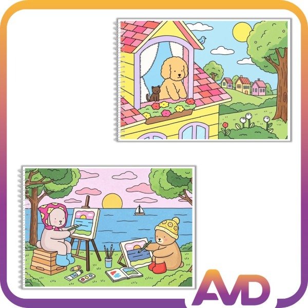 Producto - Libro para colorear "Day to Night" "This and That"