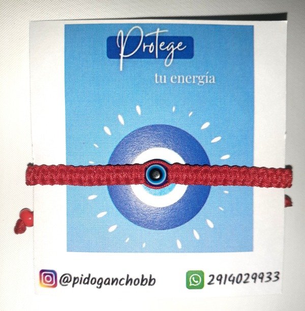 Producto - Pulsera roja con ojo turco
