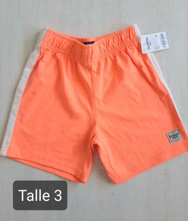 Short oshkosh algodon talle 3 naranja