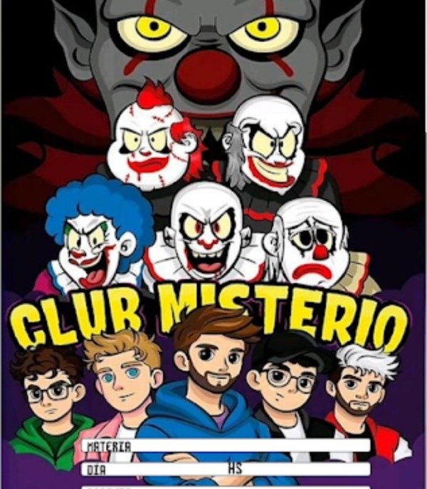 Producto - CLUB MISTERIO Separadores carátulas etiquetas para cuadernos y lápiz