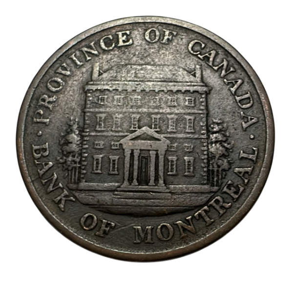 Producto - Token Provincias Canadienses  1/2 Penny 1842 Banco de Montreal  (KM# Tn18)