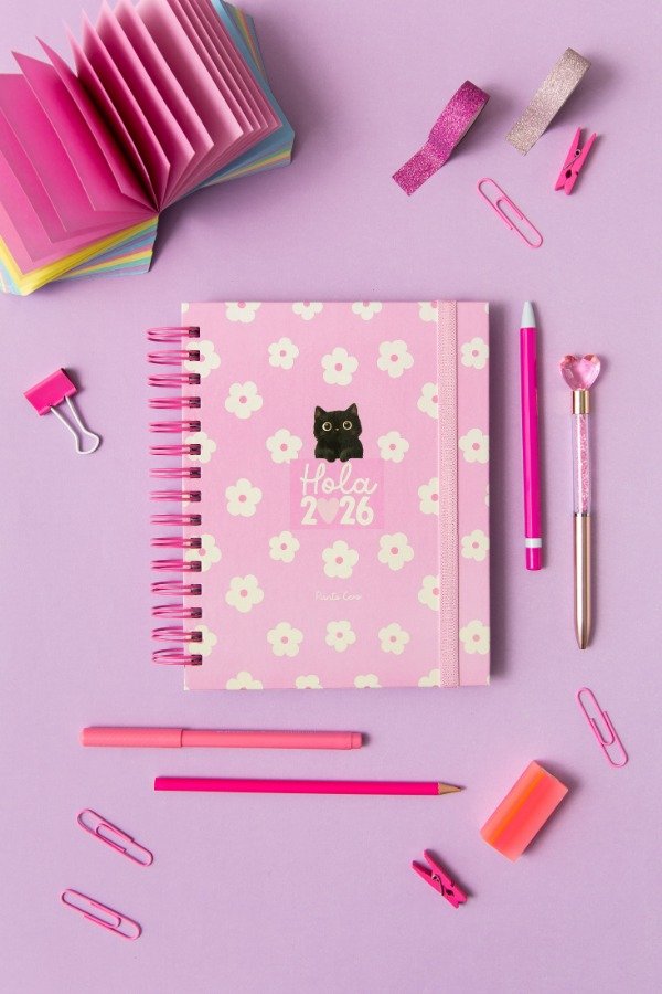 Producto - MI AGENDA SWEET 2026 (SEMANA A LA VISTA)  GATITO