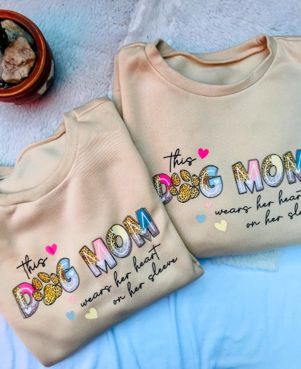 Producto - Buzo Dog Mom beige