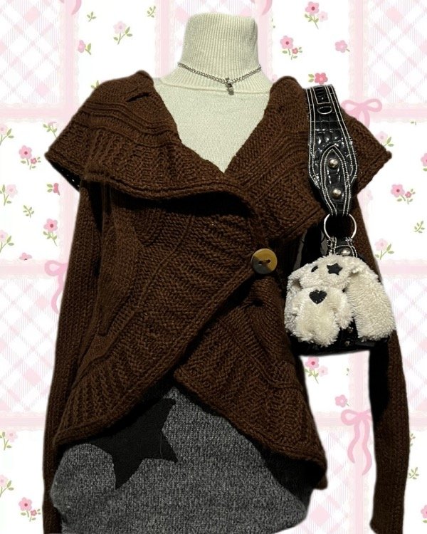 Saquito chocolate vintage — imagen 2