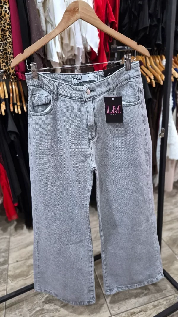 Producto - Wide leg gris Tiro medio T. 34 al 44
