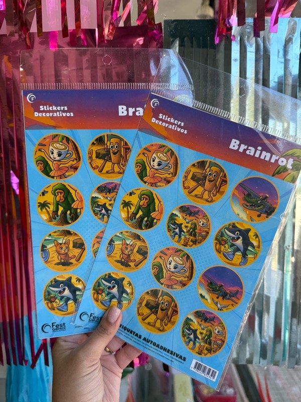 Producto - STICKERS BRAINROT 24u