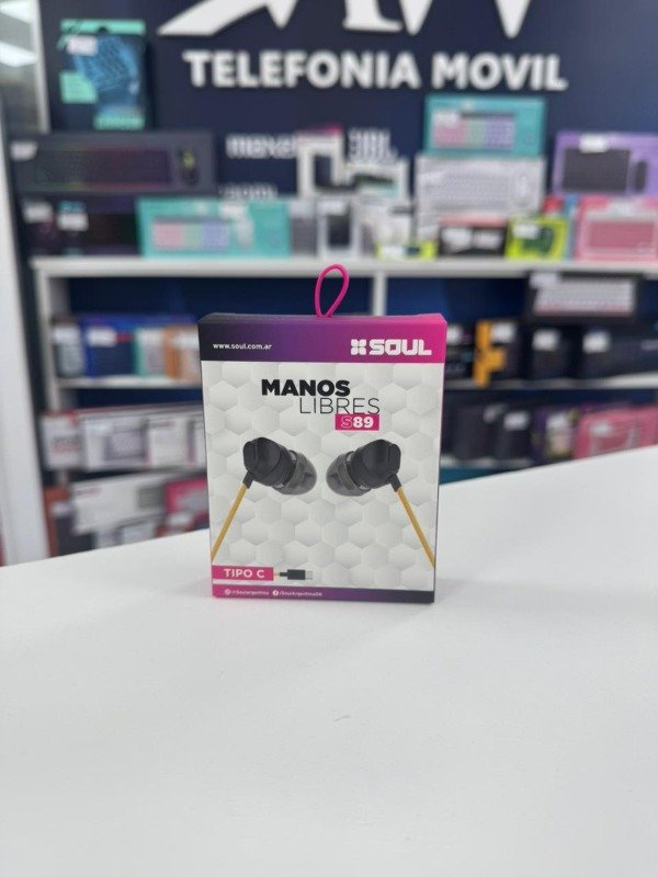Producto - Manos Libres Stereo S89 TYPE-C Soul MLS-S89T