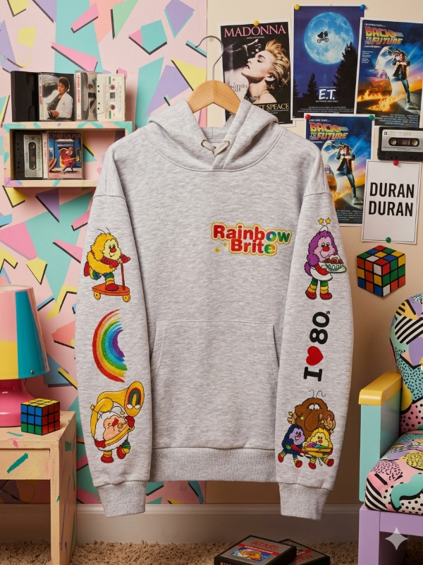 Producto - Buzo Canguro Rainbow Brite Gris