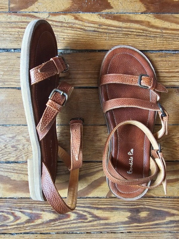 Producto - Sandalias Bendito Pie Marrones n37