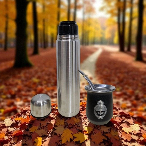Producto - Mate de acero premium con termo .