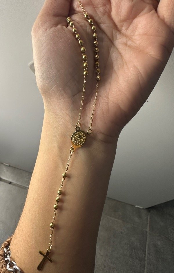 Producto - Rosario dorado fino