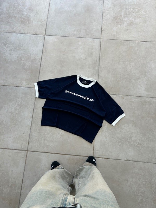 Producto - TSHIRT QIANSTAR BLUE WHITE