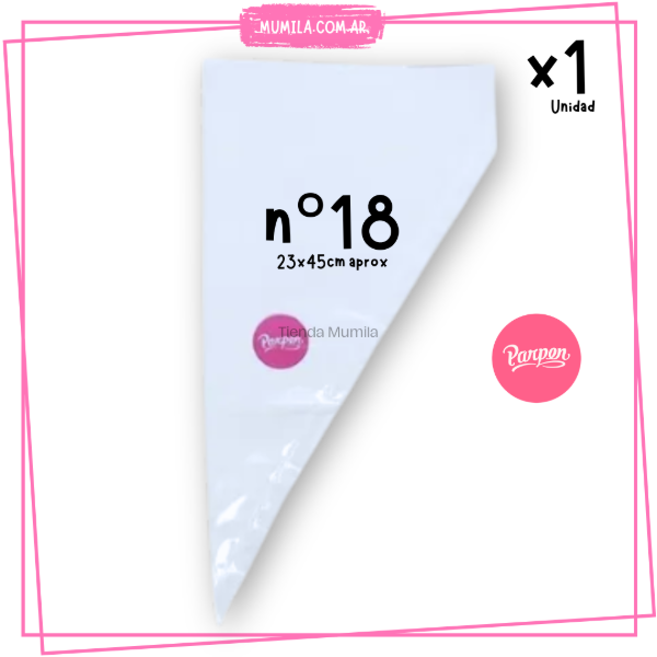 Producto - Manga Descartable Parpen n18 23x45cm