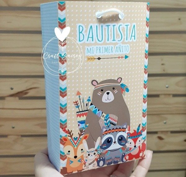 Producto - Bolsa Golosinera Animalitos del Bosque Tribal