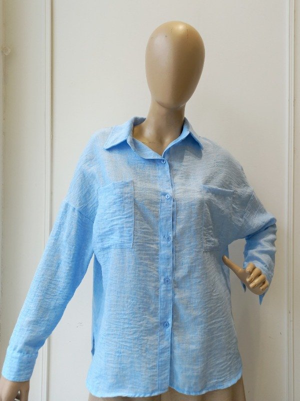 Producto - Camisa Over Lino Melange (Art. 5761)