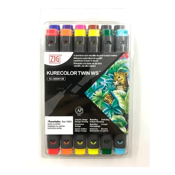 Producto - Kurecolor Twin WS Brillantes Marcadores Profesionales x12 colores
