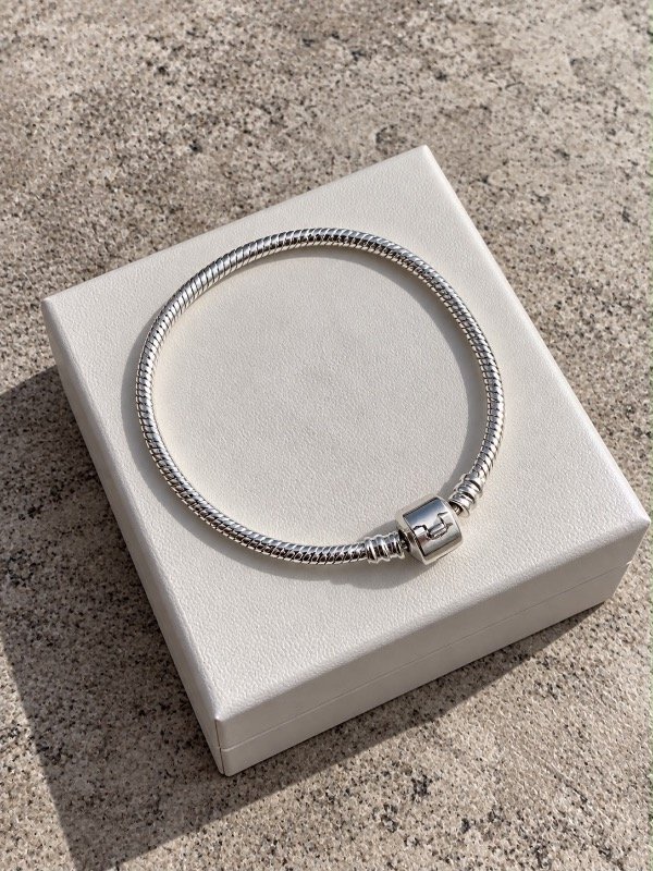 Producto - Pulsera Pandora laminada plata 925