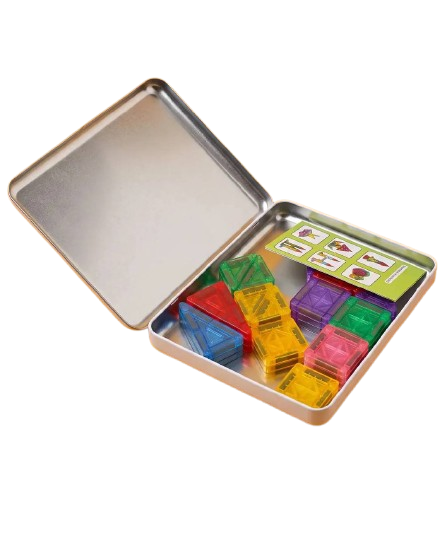 Producto - Bloques Magnéticos de Viaje - 42 Piezas en Lata - 1