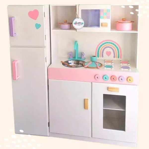 Producto - Cocina xxl con Heladera + Accesorios+ Luz