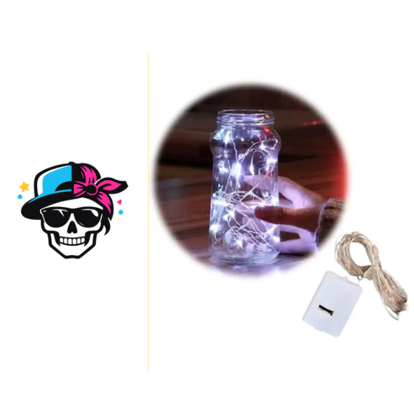 Producto - GUIRNALDA MICROLED ALAMBRE 20 LUCES 2M 3 SEC