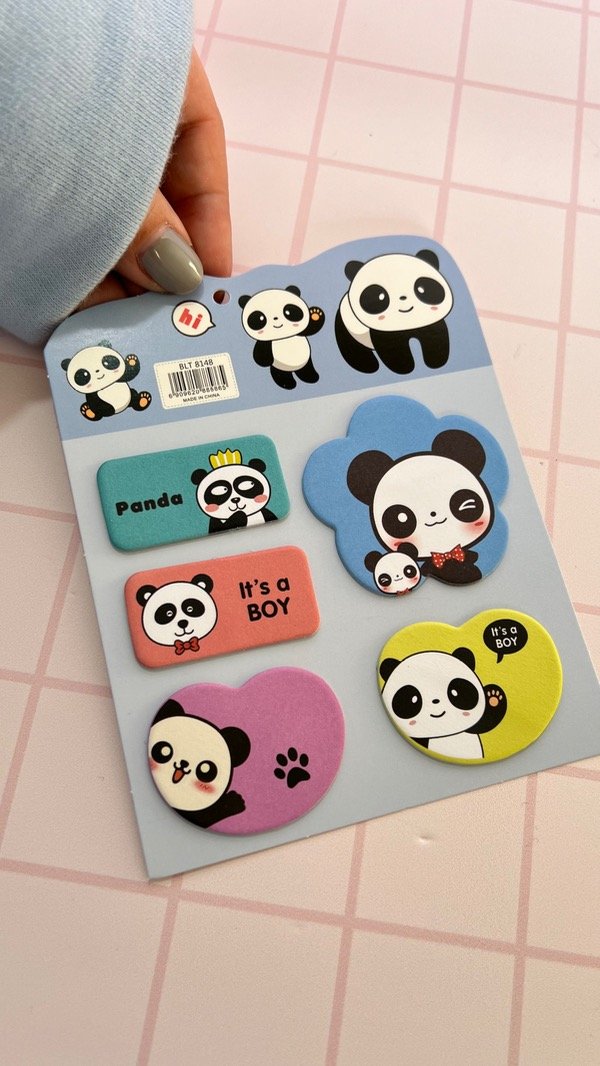 Producto - Sticky note panda celeste - 1