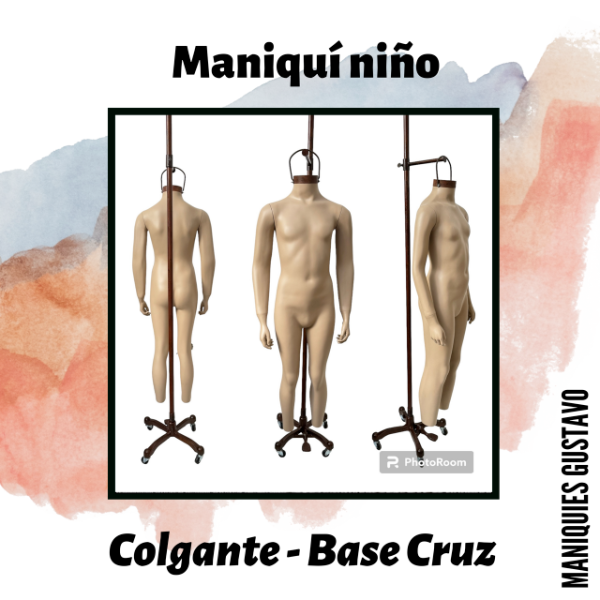 Producto - Maniquíes de niño colgantes / bases surtidas / con y sin brazos - 1