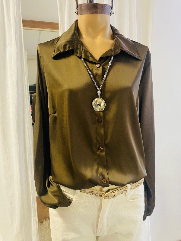 Producto - Camisa Satén Choco