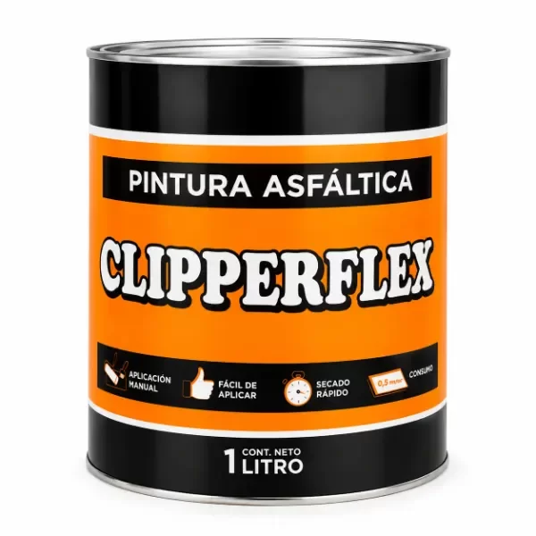 Pintura Asfáltica Clipperflex 1 Litro