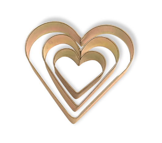 Producto - Set Cortantes Corazones Chicos Acero x3