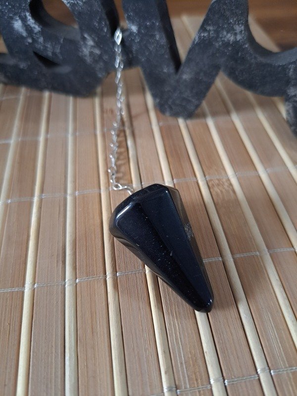 Producto - Péndulo de piedra Obsidiana