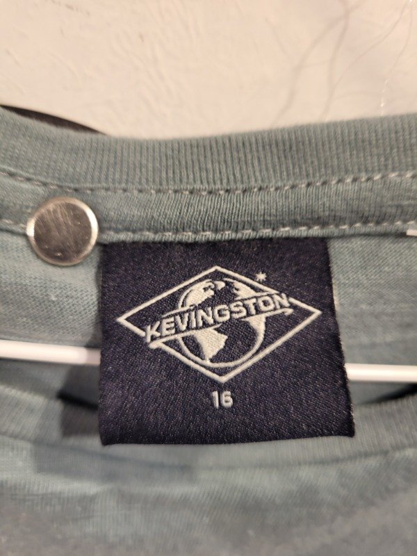 Producto - Remera KEVINGSTON azul grisáceo Talle 16 años - PRECIO: 23X - 3