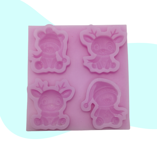 Producto - Molde Set Animalitos Navideños - 1