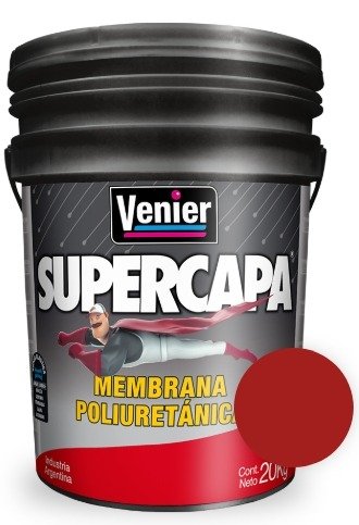 Producto - MEMBRANA POLIURETÁNICA SUPERCAPA ROJO CEARMICO x5 kilos VENIER