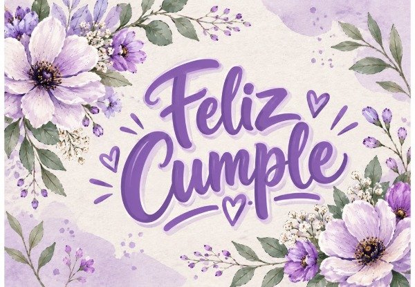 Producto - LAMINA FELIZ CUMPLE FLORES RECTANGULAR 5