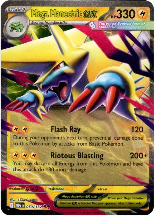 Producto - Mega Manectric ex - 050/132 - Mega Evolution - Holo