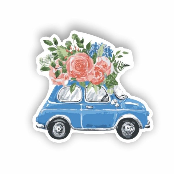 Producto - ST01429 Auto acuarela azul