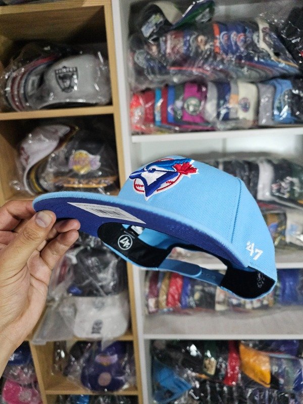 Toronto blue jays sky blue all-star '91 '47 brand cooperstown snapback — imagen 6