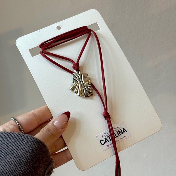 Producto - Chocker rojo dije plat