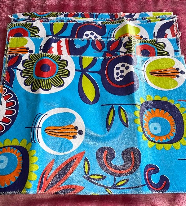 Producto - Pack de 6 individuales de mesa de ecocuero con Felpa - 2