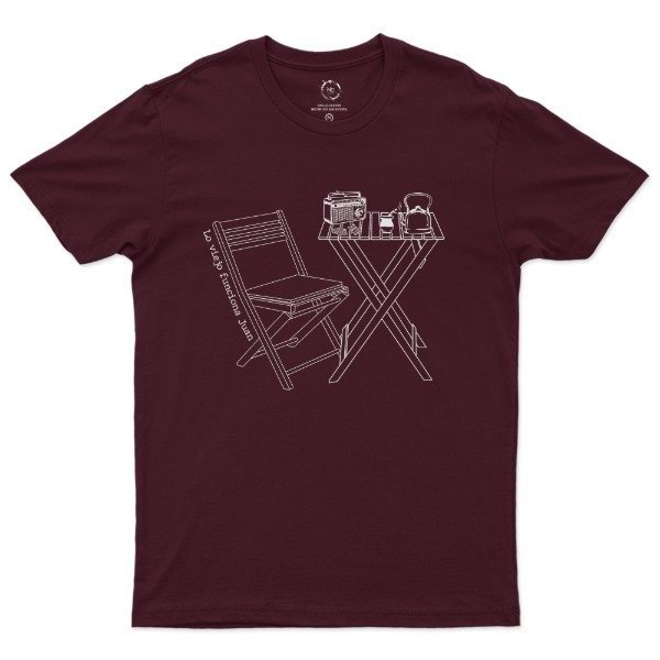 Producto - Remera L El Eternauta "Lo viejo funciona, Juan" Bordo