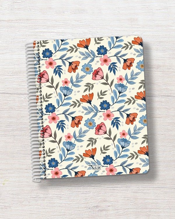 Producto - Cuaderno N3 rayado tapa rígida plástica 100h dis. miss bouquet