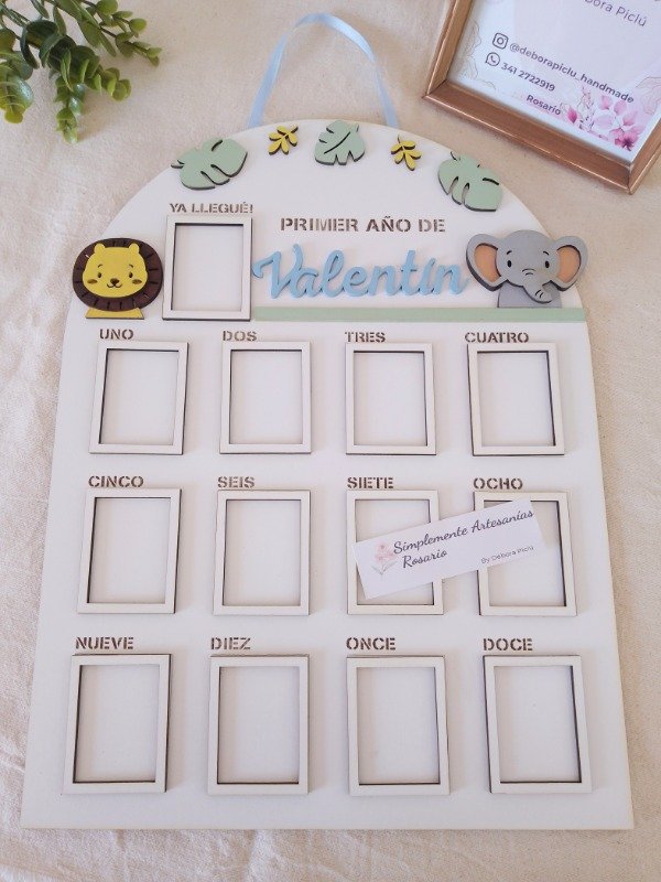 Producto - Cartel / tablón de primer año animalitos de la selva - 0