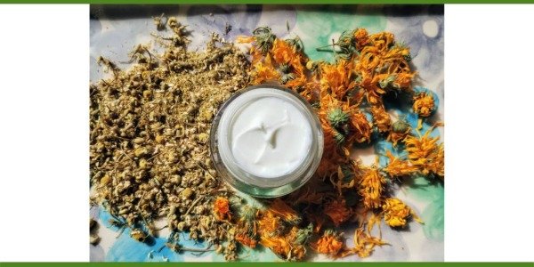 Producto - Crema humectante de caléndula, manzanilla y jojoba orgánico x 50 o 250 gr