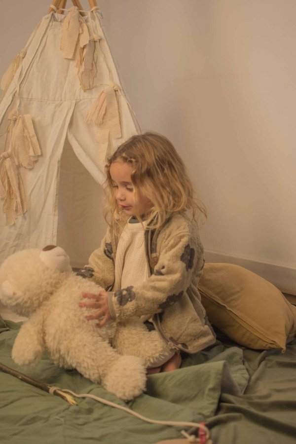 Producto - Campera corderito floriana beige