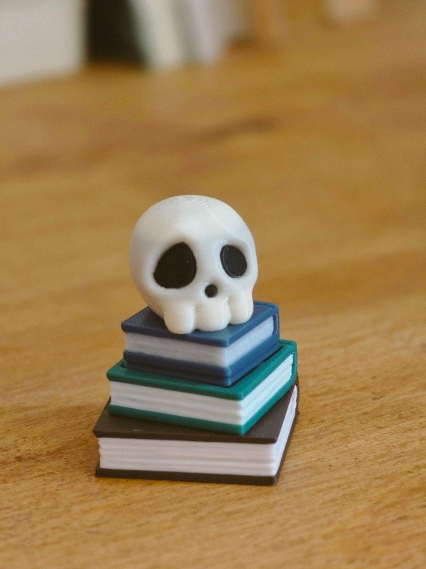 Producto - CLICKER GOTICO - LIBROS, CUERVO Y CALAVERA - 1