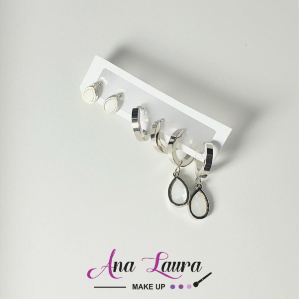 Producto - Pack de 3 aros plateados